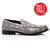 Mauri Light Grey Hand-Painted Alligator Loafers