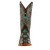 Ferrini Patchwork Ladies Black/Teal Full Grain Square Toe Leather Boots