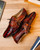 Marco Di Milano Fitipaldi Rustic Cognac Alligator Derby Shoes