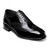 Florsheim Lexington Wingtip Oxford in black leather, front three-quarter view
