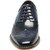 Stacy Adams Tinsley Cobalt & Navy Leather Wingtip Oxfords