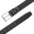 Mezlan Men's Printed Suede and Calf Trim Belt in Black