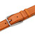 Mezlan Men’s Cognac Deerskin Belt with Silver Buckle