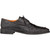 Mezlan Tillson Black genuine ostrich derby shoe, side profile view