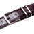 Mezlan Men's Genuine Crocodile Skin Belt in Burgundy