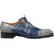 Mezlan Men's Pueblo Bi-Tonal Exotic Oxford in Pearl Grey/Blue Mezlan Men's Pueblo Bi-Tonal Exotic Oxford in Pearl Grey/Blue