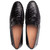 Mezlan Armano Moc Toe Black Crocodile Leather Dress Shoes