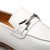Mezlan Men's White Hi-Shine Leather Ornament Dress Loafer Guardia