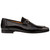 Mezlan Men's Black Hi-Shine Leather Ornament Dress Loafer Guardia