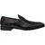 Mezlan Mayor black genuine lizard penny loafer, side profile view