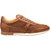Mezlan Maxim tan calfskin and suede dress sneaker, side profile view