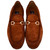 Corrente Men’s Tan Soft Suede Leather Buckle Round Toe Loafer