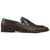 Alan Payne Men's Boca Brown Woven Italian Calfskin Leather Moc Toe Loafer
