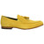 Duca Anzio Yellow Suede Dress Loafers for Men