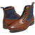 Stacy Adams Brumley Tan & Navy Lace Up Dress Boots for Men