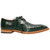 Rowan Lace Up Dress Shoes | Fennix of Italy Alligator Shoes in Green for Men