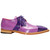 Landon 2 Lace Up Dress Shoes | Fennix of Italy Alligator & Calf Skin Shoes in Purple/Lavender for Men