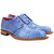 Kingston Lace Up Dress Shoes | Fennix of Italy Alligator & Lizard Skin Shoes in Lt. Blue for Men