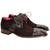 Landon Lace Up Dress Shoes | Fennix of Italy Alligator Skin & Suede Shoes in Brown for Men