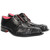 Kingston Lace Up Dress Shoes | Fennix of Italy Alligator & Lizard Skin Shoes in Black for Men