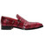 Dustin Lace Up Dress Shoes | Fennix of Italy Alligator Skin Shoes in Burgundy for Men