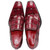 Dustin Lace Up Dress Shoes | Fennix of Italy Alligator Skin Shoes in Burgundy for Men