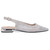 Kara 0.75" Block Heel Flats in Silver | Lady Couture Shoes