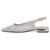 Kara 0.75" Block Heel Flats in Silver | Lady Couture Shoes