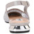 Kara 0.75" Block Heel Flats in Silver | Lady Couture Shoes