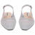 Kara 0.75" Block Heel Flats in Silver | Lady Couture Shoes