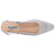 Kara 0.75" Block Heel Flats in Silver | Lady Couture Shoes