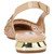 Kara 0.75" Block Heel Flats in Gold | Lady Couture Shoes