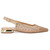Kara 0.75" Block Heel Flats in Gold | Lady Couture Shoes