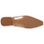 Kara 0.75" Block Heel Flats in Gold | Lady Couture Shoes