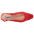 Kara 0.75" Block Heel Flats in Red | Lady Couture Shoes