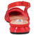 Kara 0.75" Block Heel Flats in Red | Lady Couture Shoes