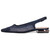 Kara 0.75" Block Heel Flats in Navy | Lady Couture Shoes