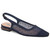 Kara 0.75" Block Heel Flats in Navy | Lady Couture Shoes