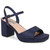 Judy 3" Block Heels in Navy | Lady Couture Shoes