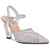 Gala 3.5" Sculpted Heels in Silver | Lady Couture Shoes