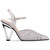 Gala 3.5" Sculpted Heels in Silver | Lady Couture Shoes