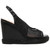 Belair 4" Wedge Sandals in Black | Lady Couture Shoes