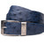 Domenico Men’s Genuine Exotic Ostrich Belts With Brushed Chrome Buckle | Marco Di Milano Exotic Belt in Navy