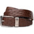 Marco Di Milano Men’s Genuine Ostrich Quill Belt in Brown