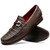 Marco Di Milano Adro Men’s Genuine Caiman Crocodile & Lizard Skin Brown Loafers
