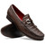 Marco Di Milano Adro Men’s Genuine Caiman Crocodile & Lizard Skin Brown Loafers