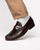 Marco Di Milano Enzo Men’s Genuine Lizard Moc Toe Brown Loafers