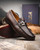 Marco Di Milano Enzo Men’s Genuine Lizard Moc Toe Brown Loafers