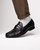 Marco Di Milano Enzo Men’s Genuine Lizard Moc Toe Bit Black Loafers