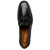 Marco Di Milano Enzo Men’s Genuine Lizard Moc Toe Bit Black Loafers